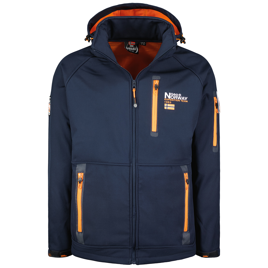 Geographical Norway Herren Herbst Softshell Jacke Regen Windbreaker Übergangs - Picture 14 of 15