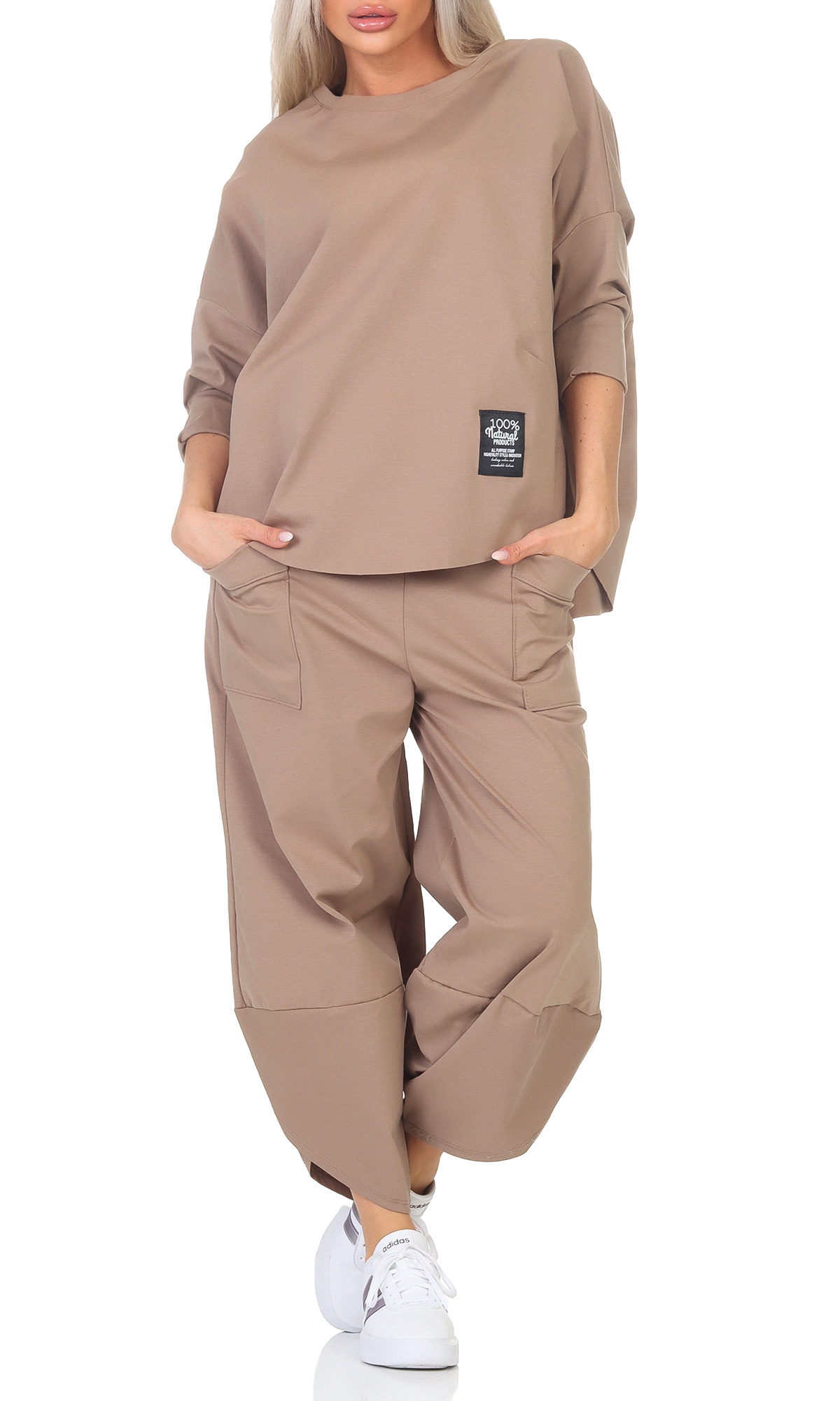 Conjunto de dos piezas de chándal para mujer ocio jogger sudadera entrenamiento deporte - Imagen 23 de 24