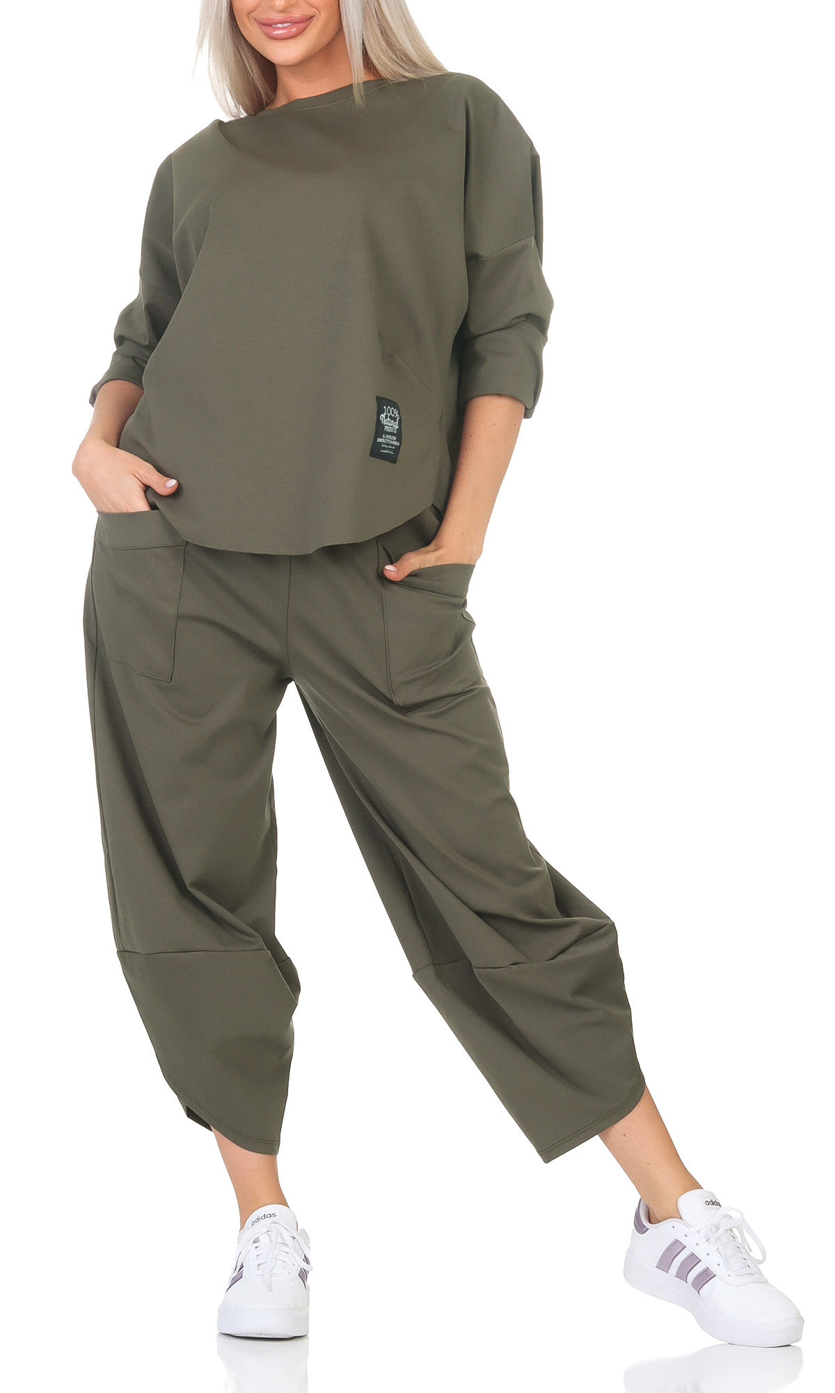 Conjunto de dos piezas de chándal para mujer ocio jogger sudadera entrenamiento deporte - Imagen 22 de 24