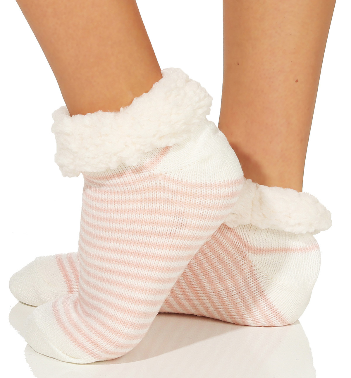 Damen Kuschelsocken Winter Warme Socken Weihnachtsstrümpfe Für Damen Stoppersocken Hausschuhe Weihnachten mit ABS rutschfest Pwtchenty