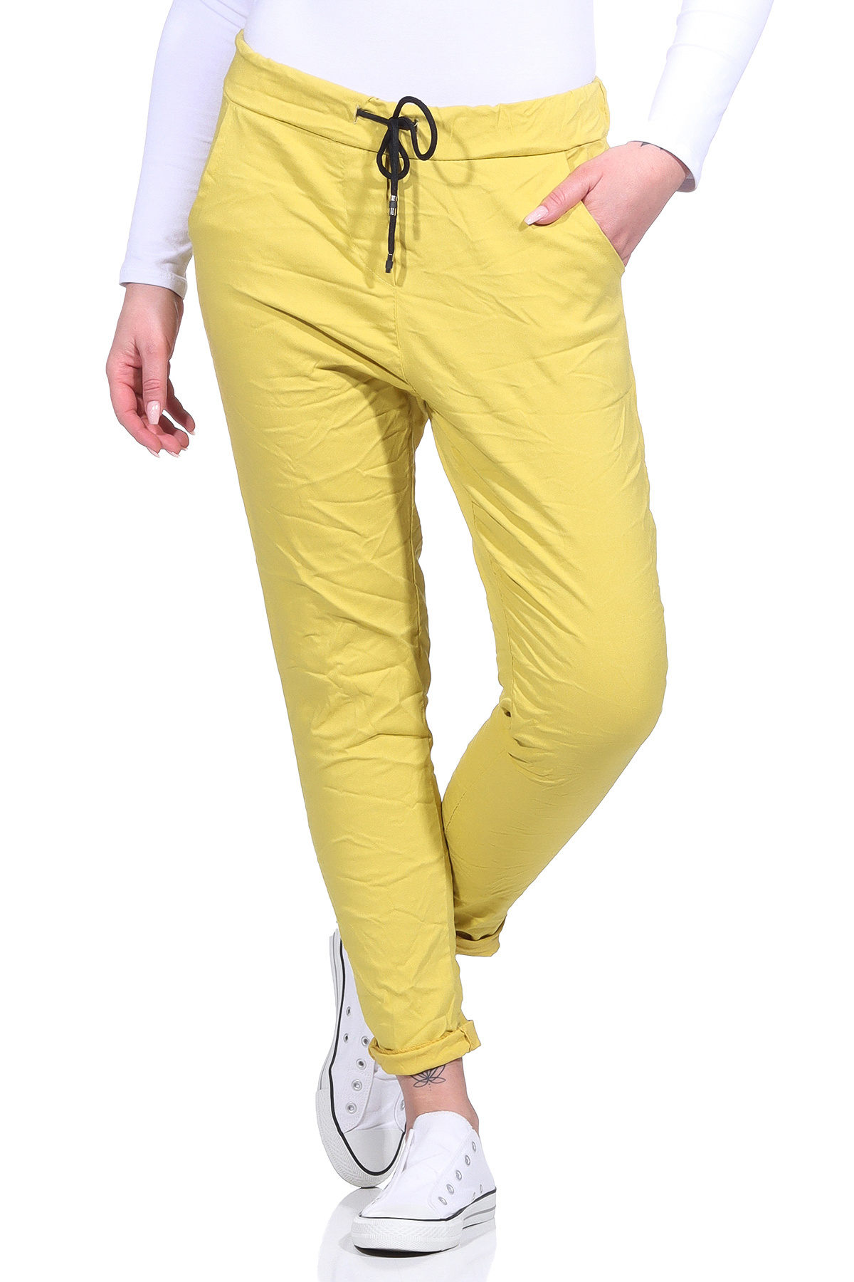 Damen Hose Stretch Skinny Jogginghose Hüfthose Freizeithose Jeggings Jeans sport - Picture 15 of 27