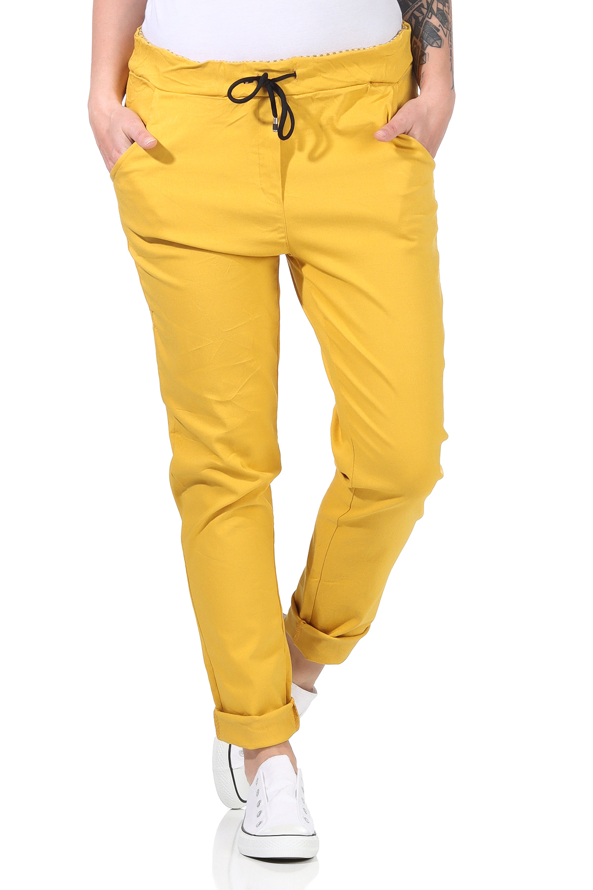 Damen Hose Stretch Skinny Jogginghose Hüfthose Freizeithose Jeggings Jeans sport - Picture 17 of 27