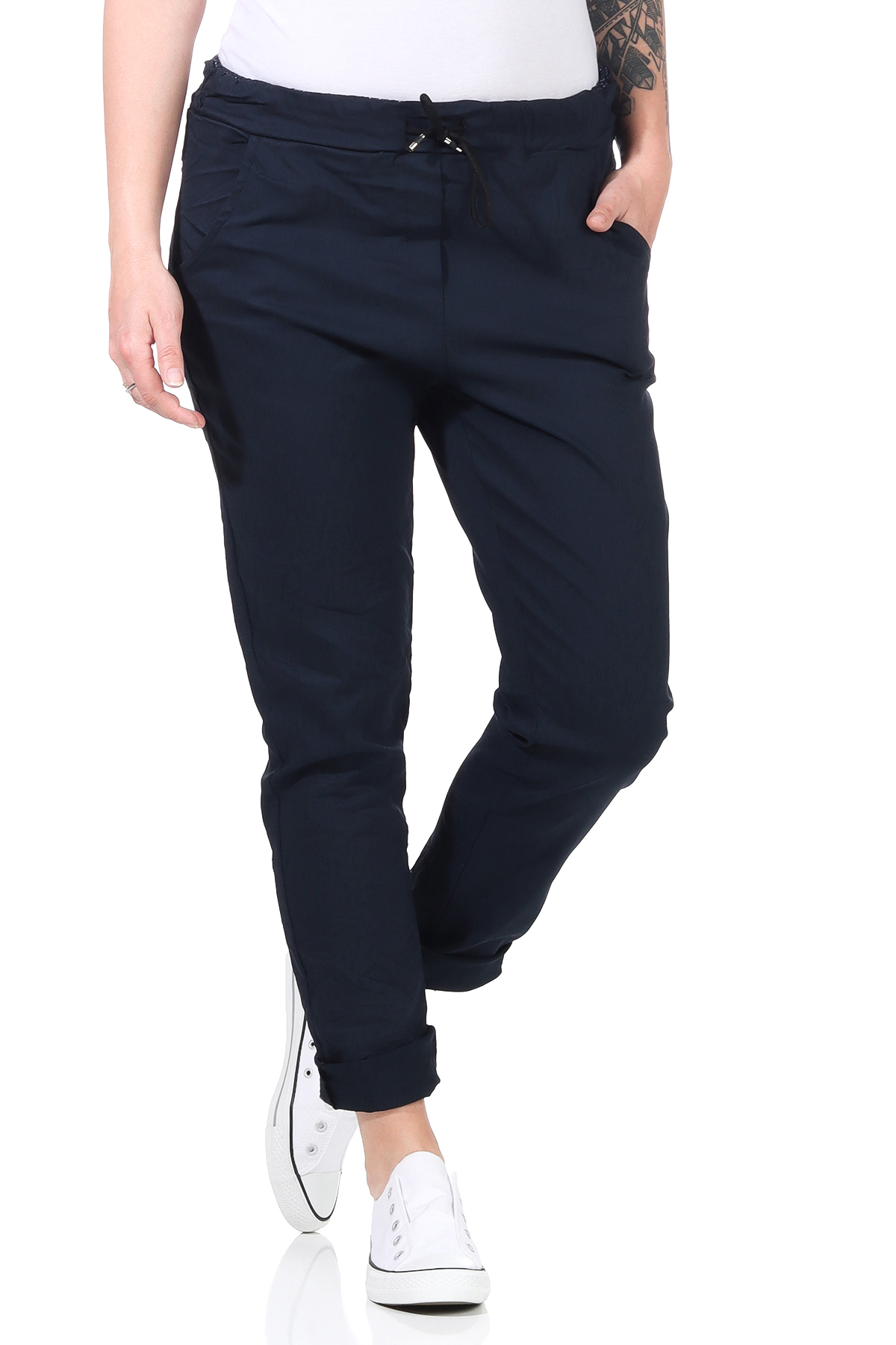 Damen Hose Stretch Skinny Jogginghose Hüfthose Freizeithose Jeggings Jeans sport - Picture 26 of 27