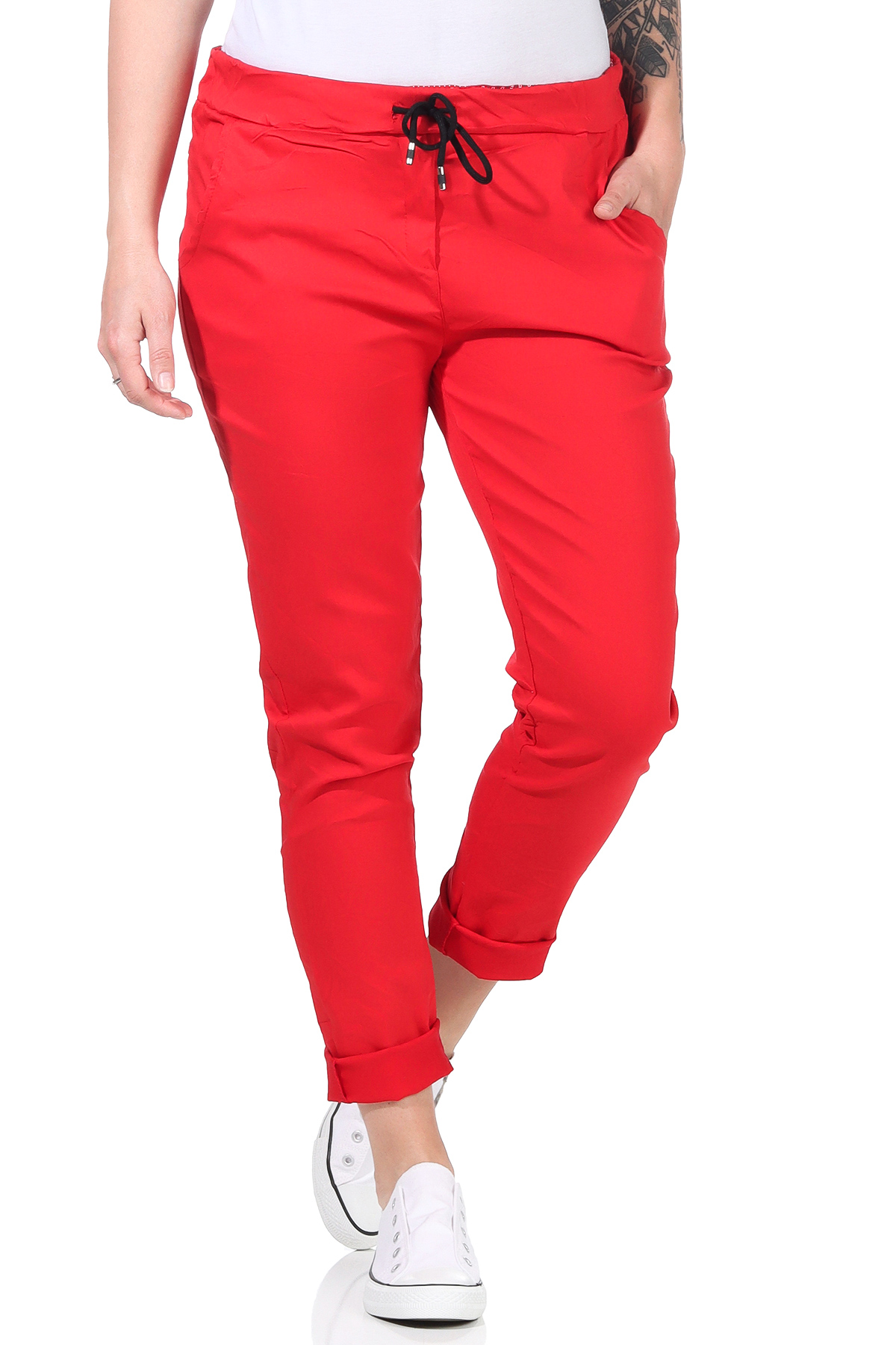 Damen Hose Stretch Skinny Jogginghose Hüfthose Freizeithose Jeggings Jeans sport - Picture 21 of 27