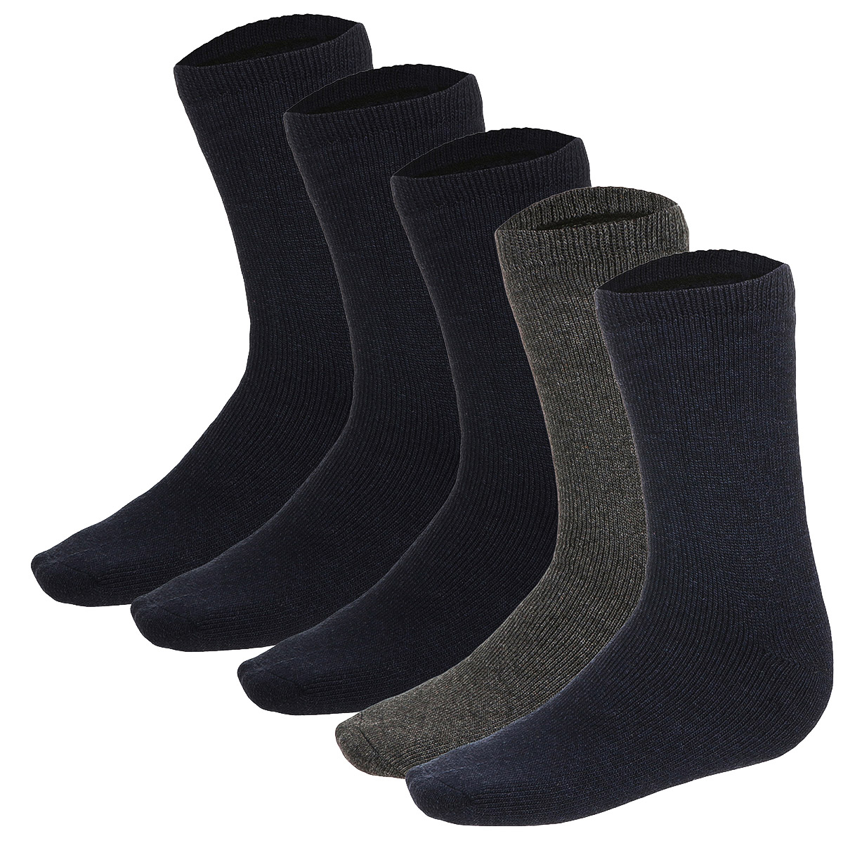 10-20 Paar Herren Socken Komfortbund ohne Gummi Baumwolle grau blau schwarz 