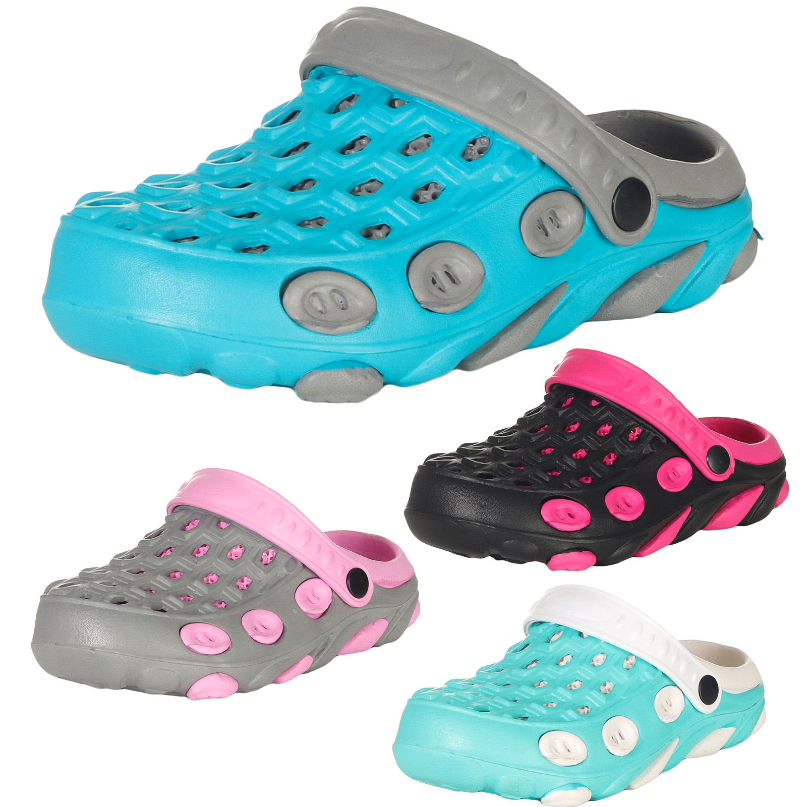 Badeschuhe Damen Clogs Hausschuhe Slipper Freizeit Strand Gartenschuhe