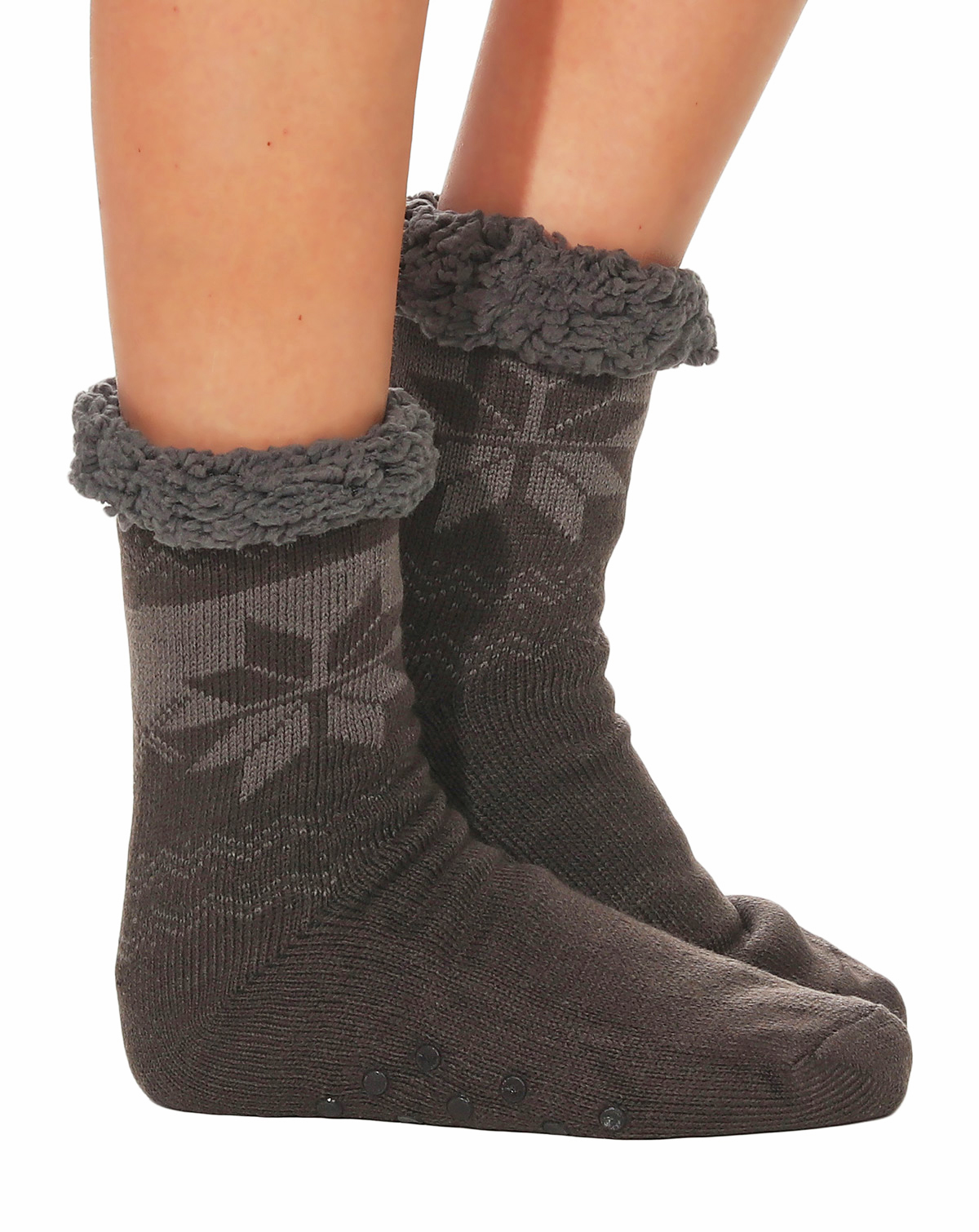 Hüttensocken Hausschuhe Kuschelsocken Damen  Socken Strümpfe Warm Herren
